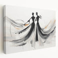 Elegant Abstract Figures – Modern Black and White Wall Art