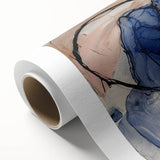 Abstract splatter art design on rolled canvas, showcasing vibrant colors and dynamic shapes, perfect for modern home decor. Packaged securely in a protective tube.