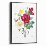Neoclassical Art Print of Hellebore and Oeillet by Redouté - Floral Decor
