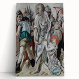 Christ and the Sinner – Expressionist Artwork by Max Beckmann