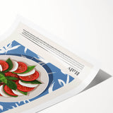 Extra large wall art featuring line art flowers in black and white, printed on rolled canvas.