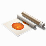 Extra large rolled print featuring a variety of colorful fruits, ideal for classy bathroom or large living room decor.