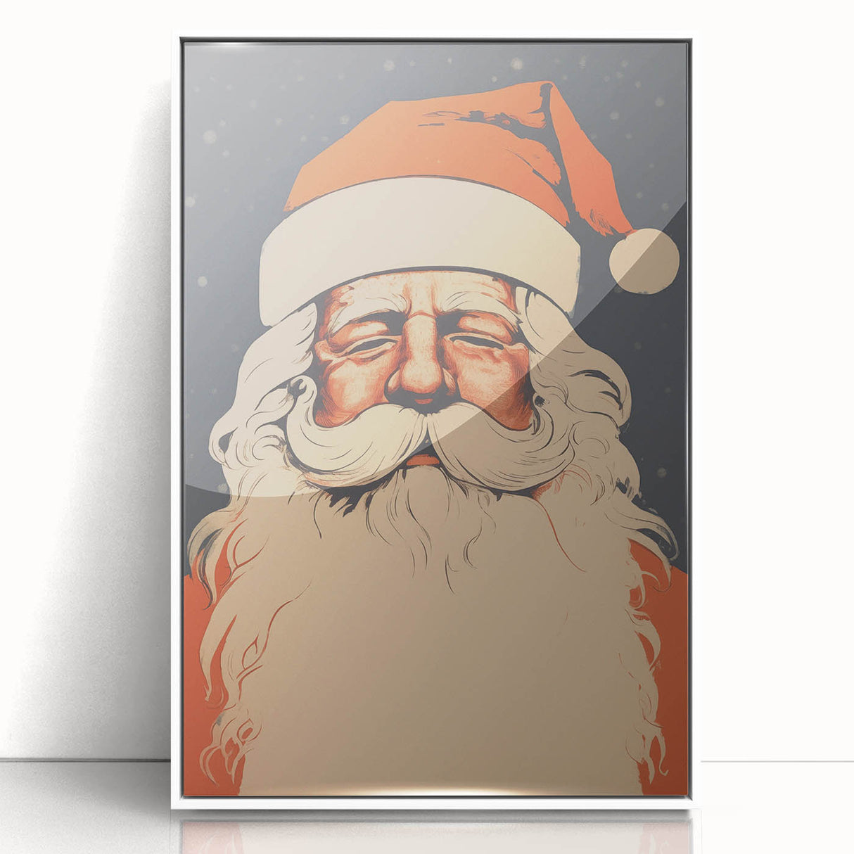 Retro Santa Claus – Vintage Christmas Canvas Art