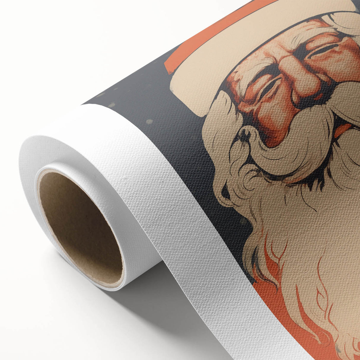 Retro Santa Claus – Vintage Christmas Canvas Art