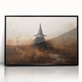 Halloween Canvas Art - Mysterious Witch in Autumn Landscape