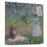 Claude Monet's Blanche Hoschedé - Impressionist Art of Outdoor Painting