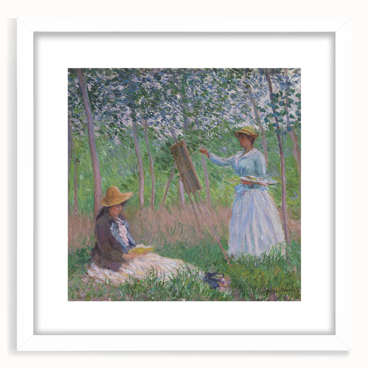 Claude Monet's Blanche Hoschedé - Impressionist Art of Outdoor Painting