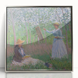 Claude Monet's Blanche Hoschedé - Impressionist Art of Outdoor Painting