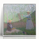 Claude Monet's Blanche Hoschedé - Impressionist Art of Outdoor Painting
