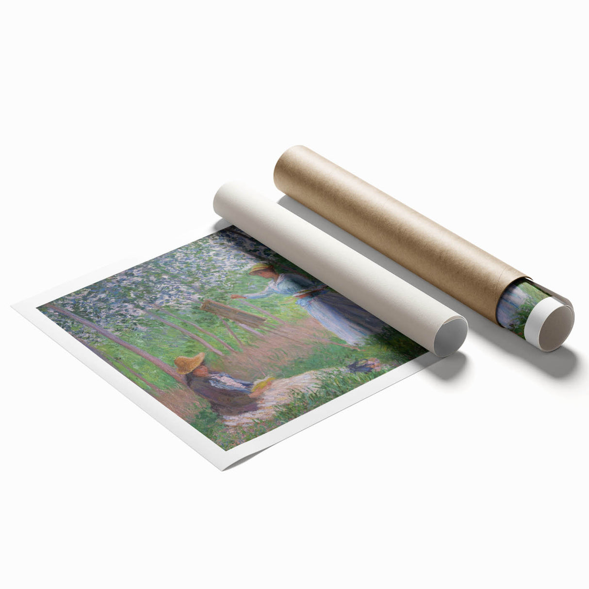 Claude Monet's Blanche Hoschedé - Impressionist Art of Outdoor Painting