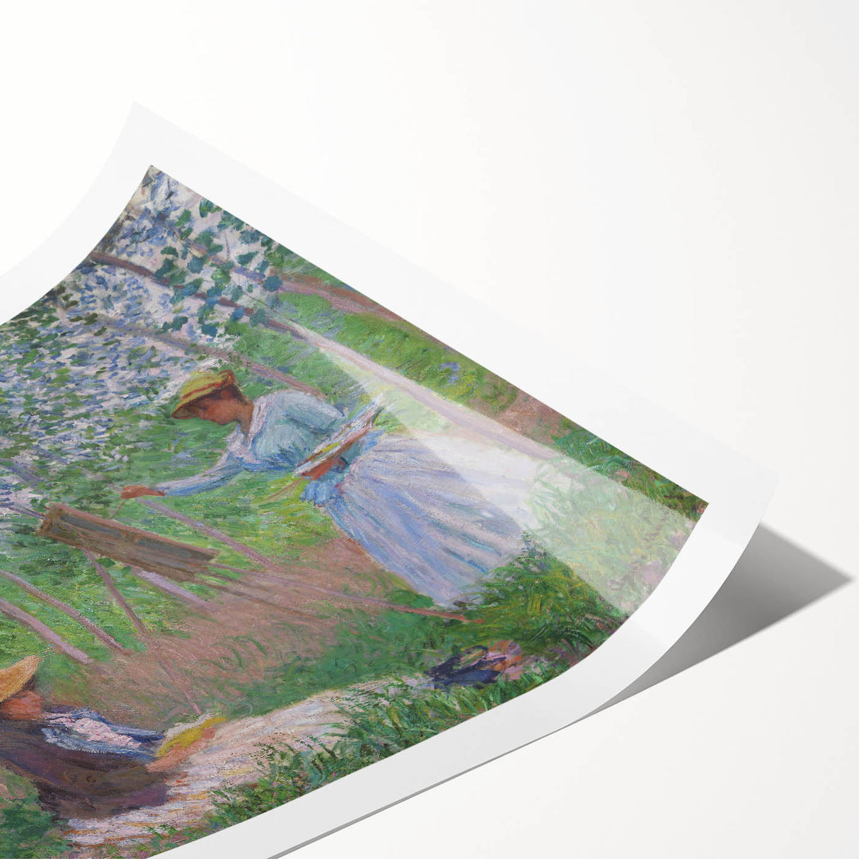 Claude Monet's Blanche Hoschedé - Impressionist Art of Outdoor Painting