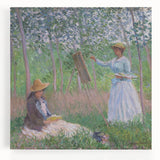 Claude Monet's Blanche Hoschedé - Impressionist Art of Outdoor Painting