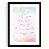 Playroom Wall Art – Inspirational Affirmation Print for Kids