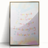 Playroom Wall Art – Inspirational Affirmation Print for Kids