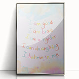 Playroom Wall Art – Inspirational Affirmation Print for Kids