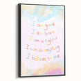 Playroom Wall Art – Inspirational Affirmation Print for Kids