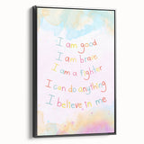Playroom Wall Art – Inspirational Affirmation Print for Kids