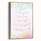 Playroom Wall Art – Inspirational Affirmation Print for Kids