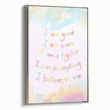 Playroom Wall Art – Inspirational Affirmation Print for Kids