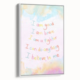 Playroom Wall Art – Inspirational Affirmation Print for Kids