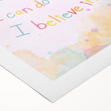 Playroom Wall Art – Inspirational Affirmation Print for Kids