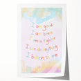 Playroom Wall Art – Inspirational Affirmation Print for Kids