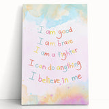 Playroom Wall Art – Inspirational Affirmation Print for Kids