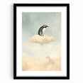 Acrylic Art for Kids - Dreamy Penguin on Cloud Wall Print