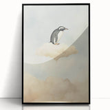 Acrylic Art for Kids - Dreamy Penguin on Cloud Wall Print