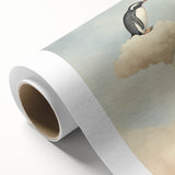 Acrylic Art for Kids - Dreamy Penguin on Cloud Wall Print