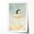 Acrylic Art for Kids - Dreamy Penguin on Cloud Wall Print