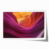 Stunning landscape print showcasing vibrant canyons in rich earth tones, rolled for easy transport and display, ideal for enhancing home decor with nature's beauty.