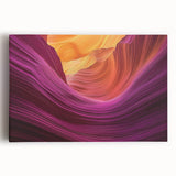Stretched canvas artwork depicting a stunning landscape of canyons, showcasing vibrant earthy tones and intricate details, perfect for enhancing home decor.