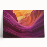 Vibrant landscape canvas depicting majestic canyons with rich earthy tones, designed to enhance home decor and evoke a sense of adventure and tranquility.