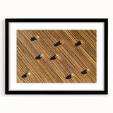 Black-framed landscape artwork featuring vibrant fields, elegantly matted for a polished presentation, perfect for enhancing home decor with nature-inspired elegance.