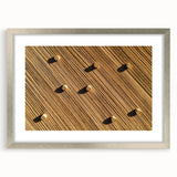 Silver-framed landscape art print featuring vibrant fields and serene skies, accented by a white mat, ideal for home decor or office settings.