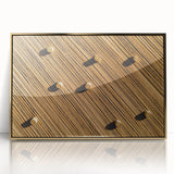 Framed acrylic wall art featuring a vibrant landscape of golden fields, showcasing rich colors and intricate details, perfect for enhancing home decor.