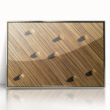 Framed acrylic artwork depicting serene green fields and vibrant landscapes, showcasing a modern design with a sleek silver frame, ideal for home decor.