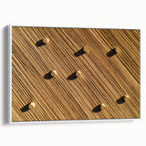 Framed canvas artwork depicting a serene landscape of rolling fields, featuring vibrant green hues and a white frame, perfect for home decor and art lovers.