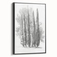 Framed canvas artwork showcasing a vibrant landscape design with a black frame, viewed from the side, perfect for modern home decor. Ideal for art enthusiasts and interior designers.