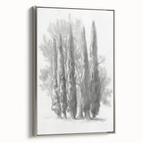 Framed canvas artwork showcasing a vibrant landscape design with silver accents, displayed from a side view, highlighting its elegant frame and intricate details. Ideal for home decor enthusiasts seeking a modern touch.