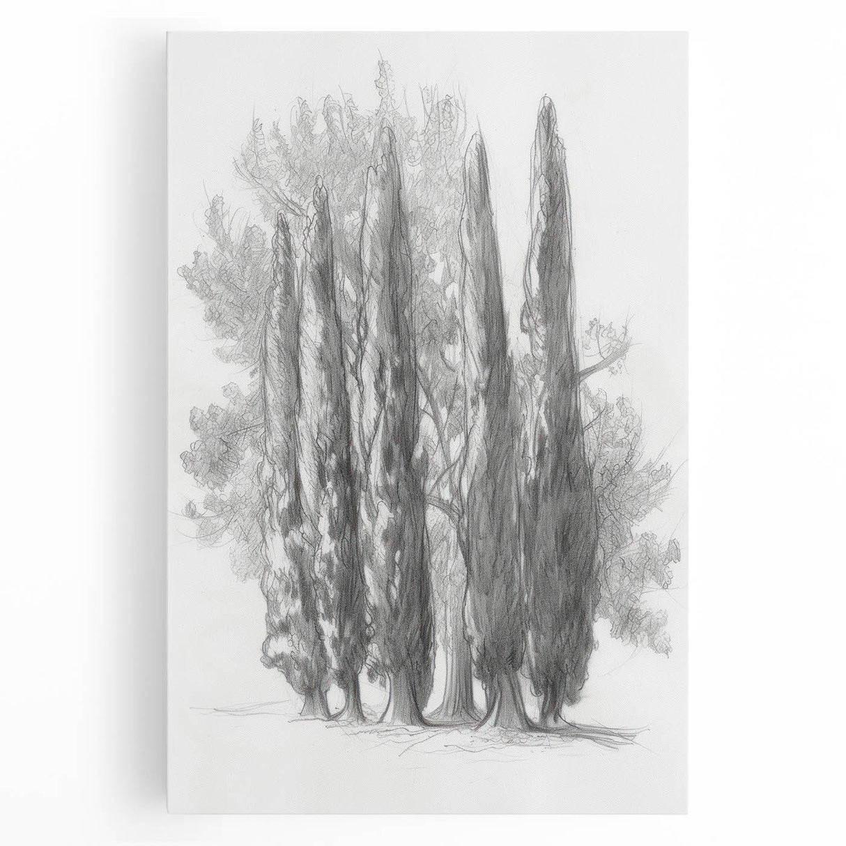 Stretched canvas artwork depicting a vibrant landscape with rich colors and intricate details, ideal for home decor, enhancing living spaces with nature's beauty.