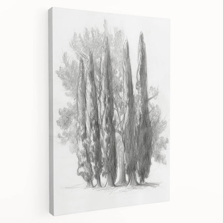 Stretched canvas artwork displaying a vibrant landscape design in rich colors, showcasing a serene natural scene from a side view, ideal for home decor.