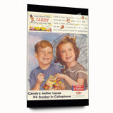 Retro DuPont Candy Poster - Vintage Kitchen Wall Art Print