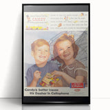 Retro DuPont Candy Poster - Vintage Kitchen Wall Art Print