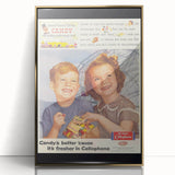 Retro DuPont Candy Poster - Vintage Kitchen Wall Art Print