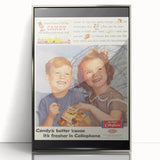 Retro DuPont Candy Poster - Vintage Kitchen Wall Art Print