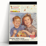 Retro DuPont Candy Poster - Vintage Kitchen Wall Art Print