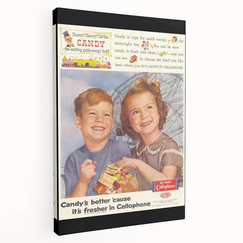 Retro DuPont Candy Poster - Vintage Kitchen Wall Art Print
