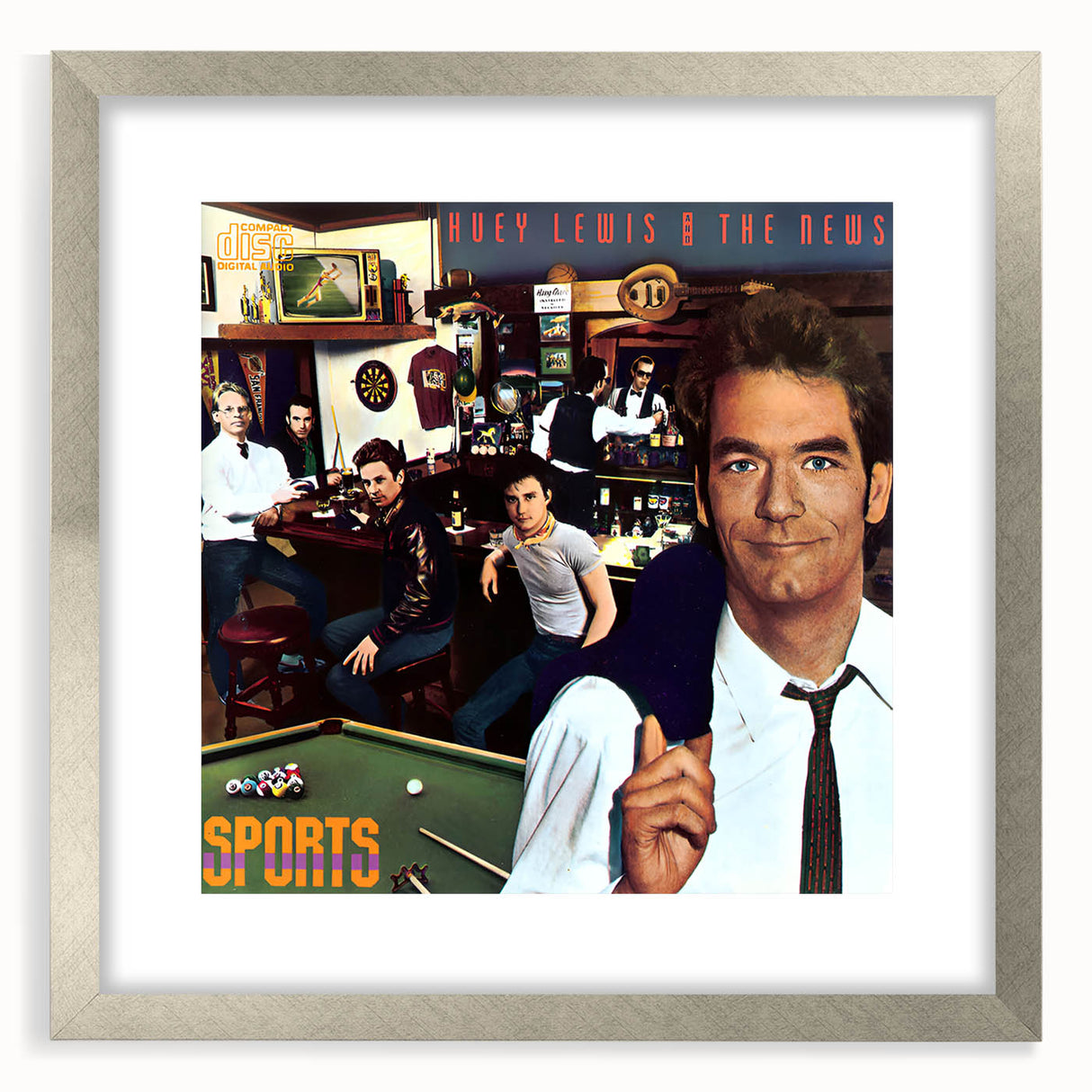 Retro Huey Lewis Sports Poster - Vintage Prints for Wall Art
